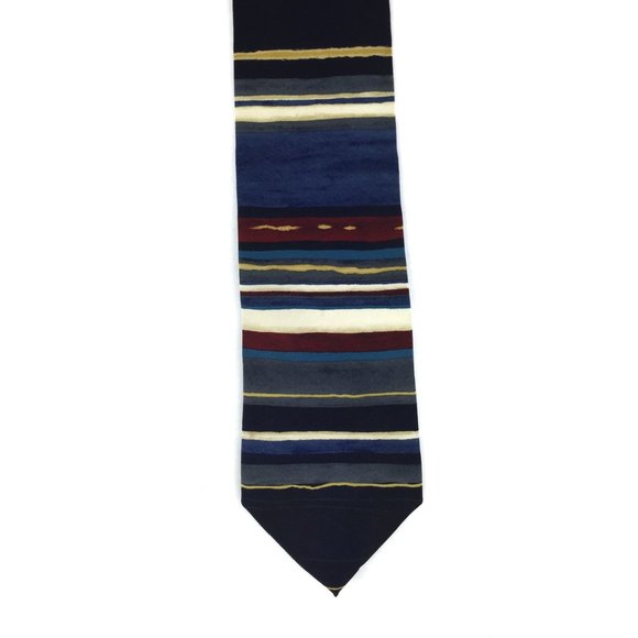 JOHN HENRY Vintage 100% Silk Striped Tie - Picture 1 of 5